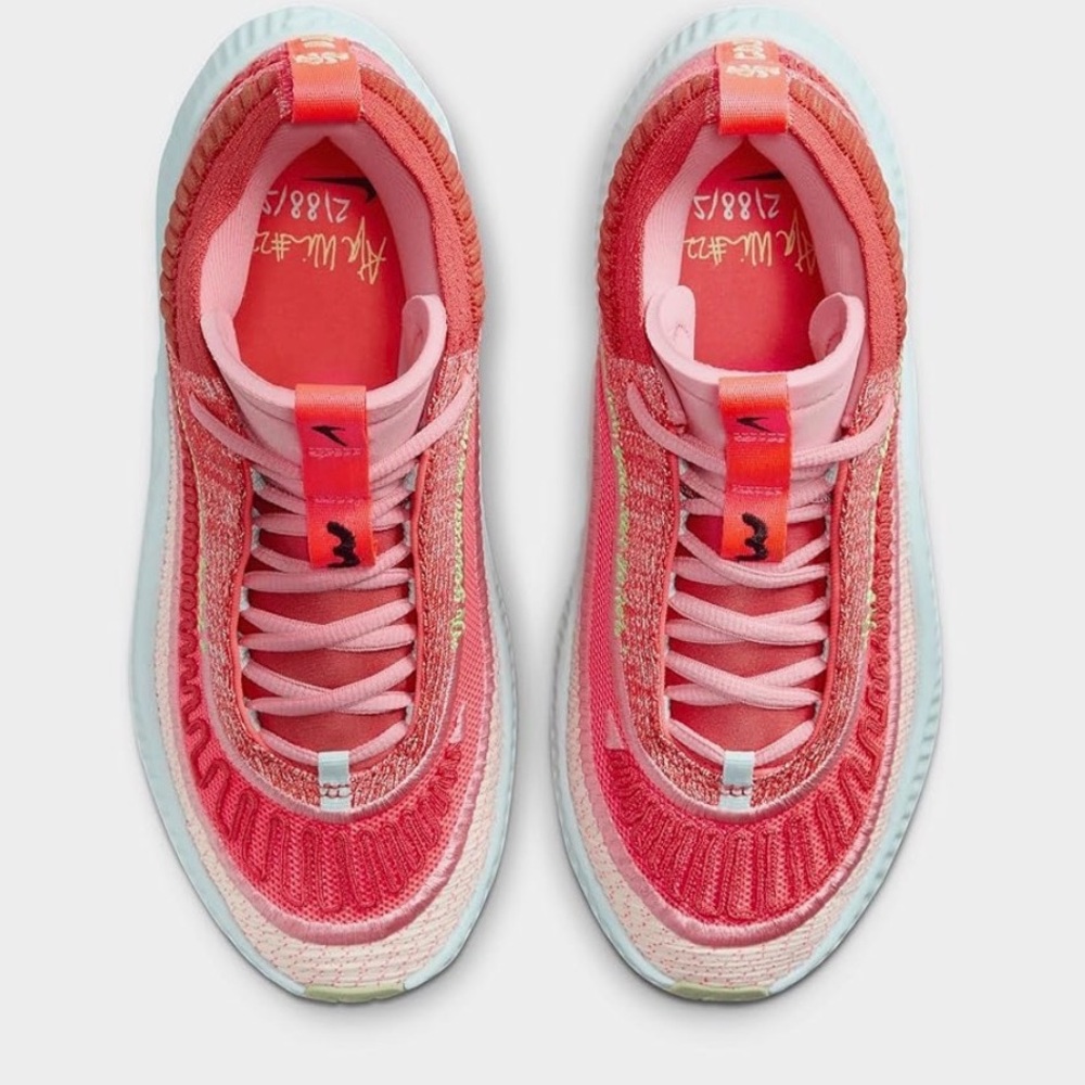 Aja Wilson x Nike Stylish Pink and Green Sneakers